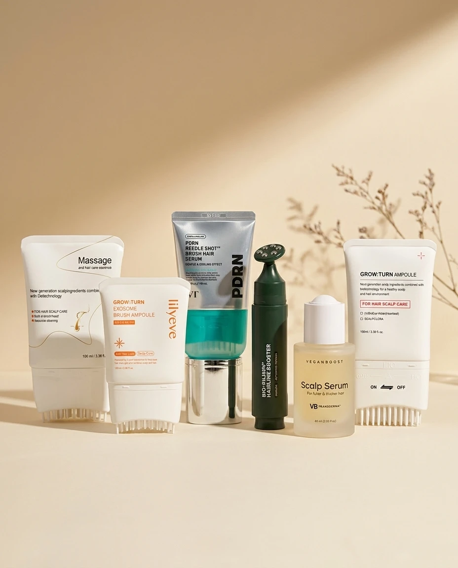 The 6 most popular brush-tip hair serums side by side